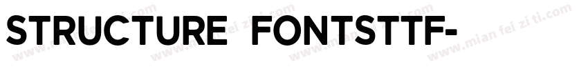 structure fontsttf字体转换